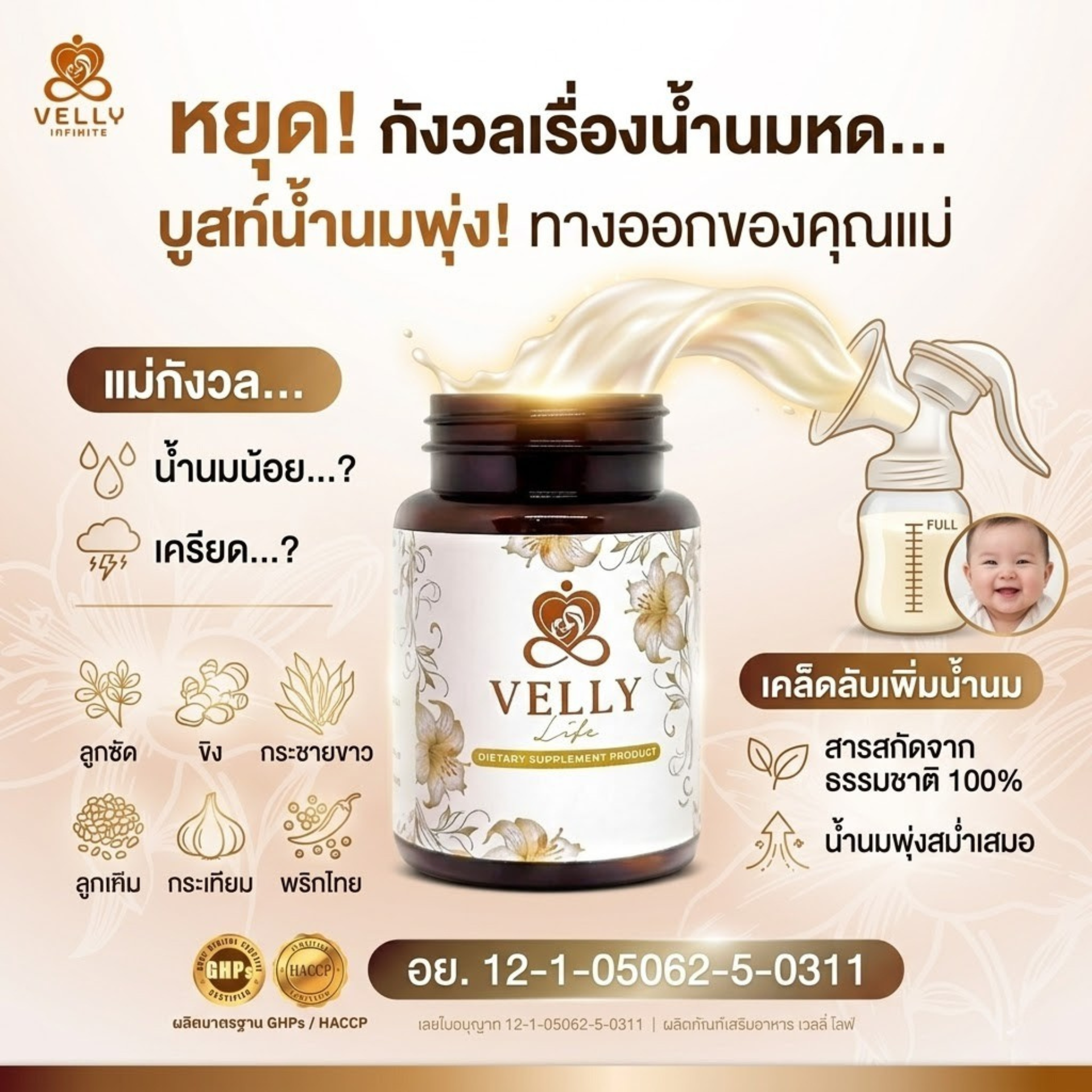 หยุดกังวลเรื่องน้ำนมหด
